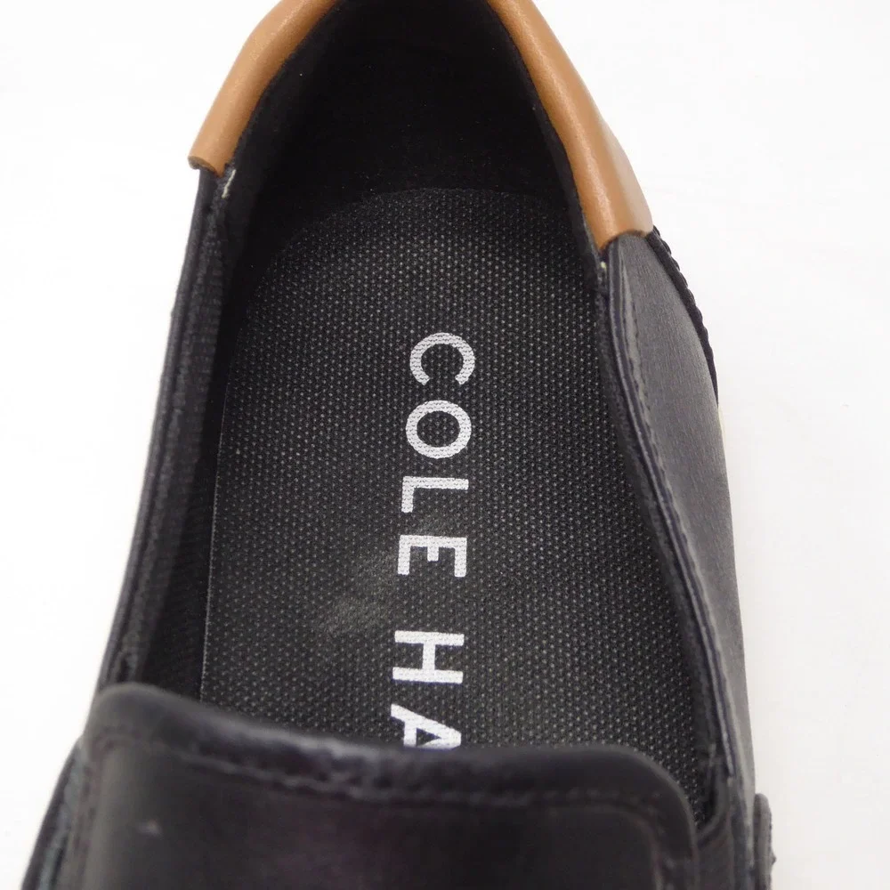 Cole Haan Mens Nantucket 2.0 Slip On Sneakers Black Leather C33214 10M